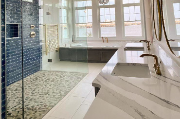 Whether it the master suite bath, guest bath, or bathroom addition, 
these are the home's most personal areas. Each bathroom should reflect its place in your home with comfort, 
function, and style. Our bathroom cabinets & vanities renovation services offer an effective way of providing your home a revived and up-to-date feel.
<p>When you are ready to create more space, add new bathroom fixtures, or update the look of an old and outdated bathroom, 
<strong>Newport Kitchen & Bath</strong> can help you achieve your goals.</p>